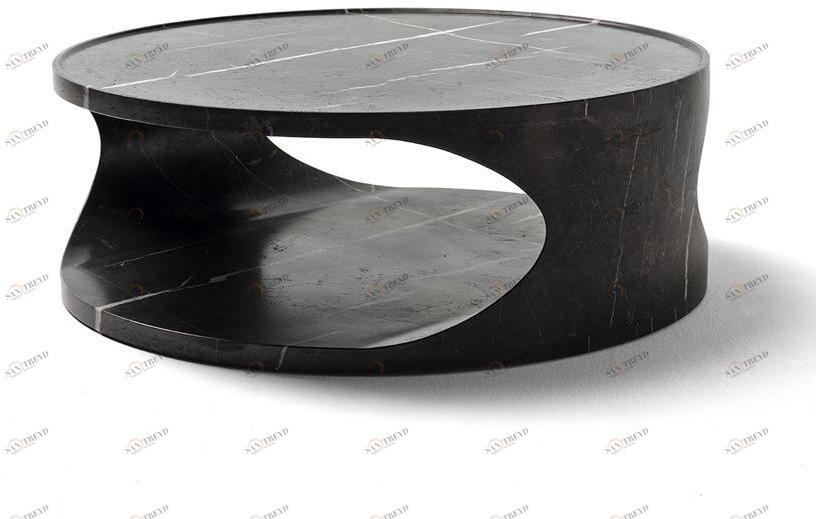 EPÒNIMO Низкий круглый мраморный журнальный столик Roll Rl003