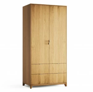 Шкаф двухдверный с ящиками натуральный дуб Case №4 THE IDEA  210400 Бежевый