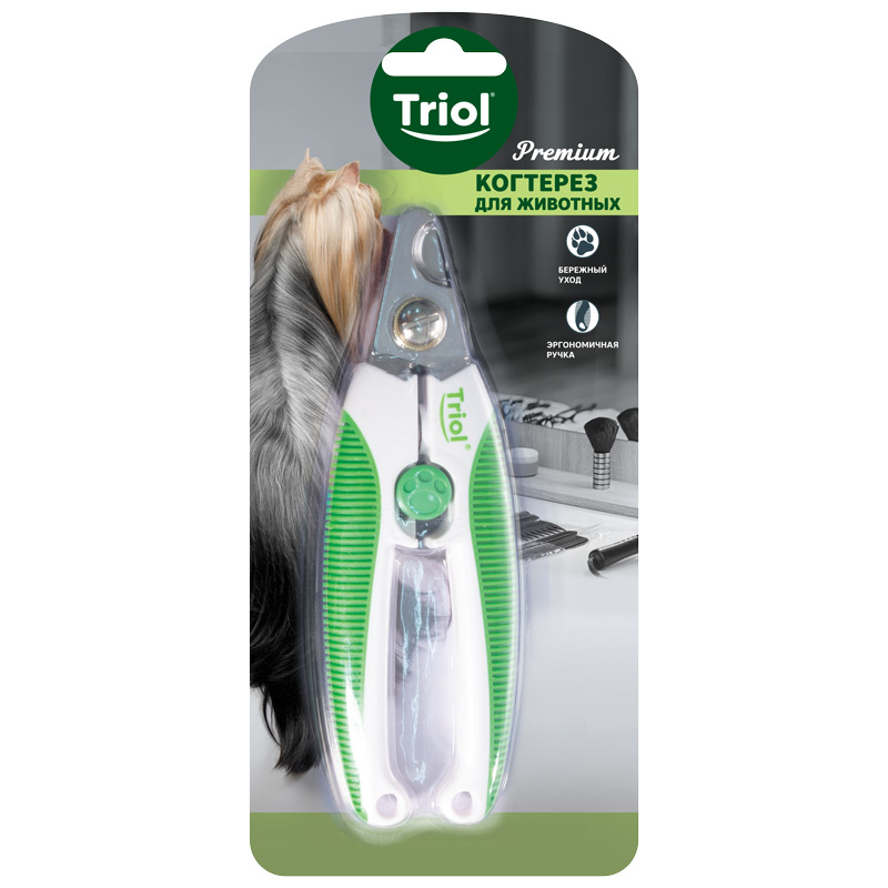 ПР0059561 Когтерез для животных Премиум M, 4,8х15,6см (блистер) TRIOL  - Вид №1