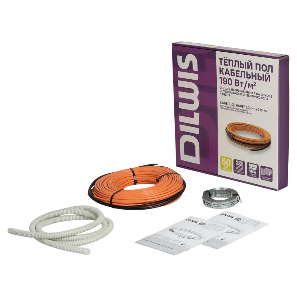Нагревательный кабель для теплого пола DILWIS 2 м2 380 Вт STLM-2124869 - Вид №1