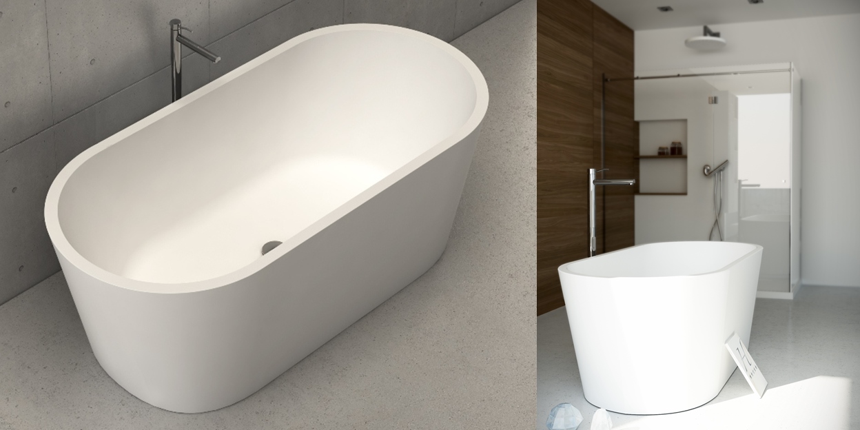 Dimasi Ванна овальная отдельностоящая Diamond Tub белая DMT0304 - Вид №2