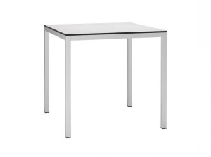 Квадратный штабелируемый стол из стали с порошковым покрытием