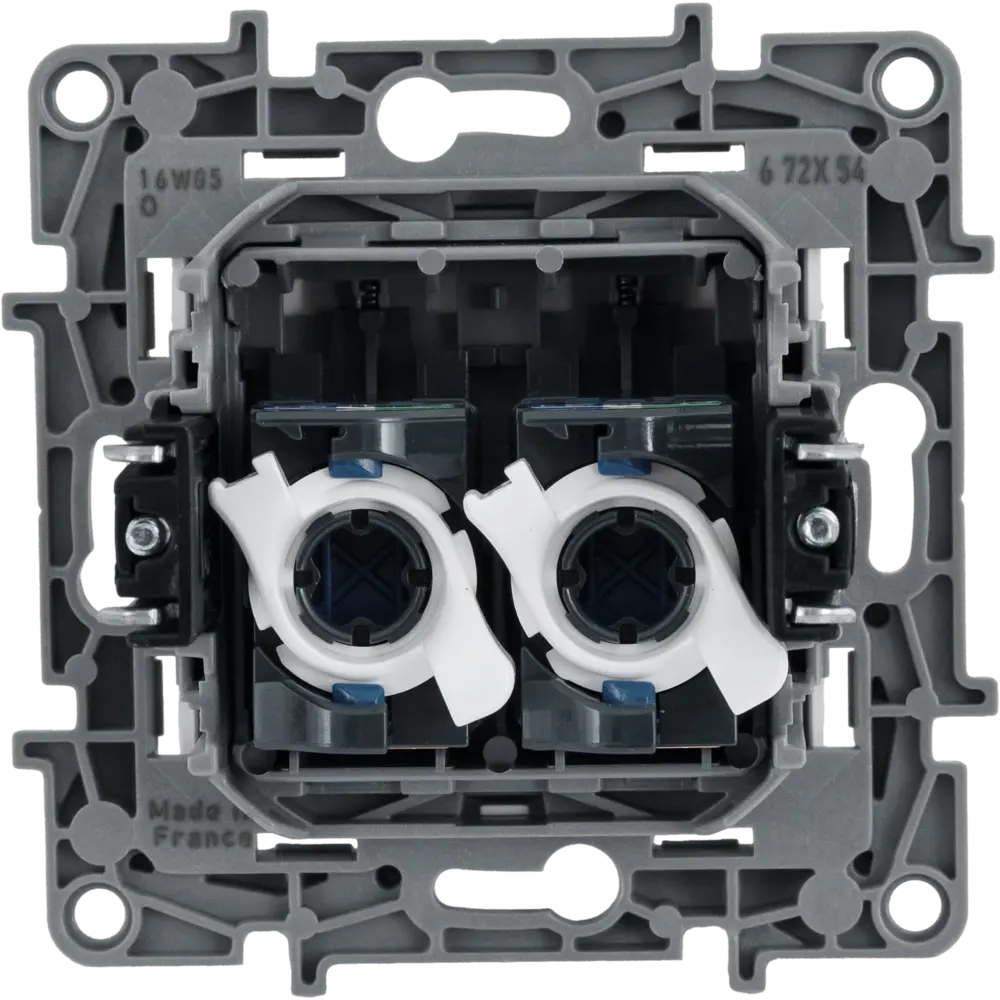 Розетка компьютерная двойная RJ45 категория 6 UTP - Legrand Etika - белый STLM-2183993 - Вид №2