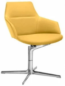 arper Кресло офисное поворотное с 4-мя спицами и подлокотниками Aston