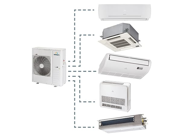 Многоконвертерный кондиционер для жилых помещений EMMETI жилые и коммерческие кондиционеры X-REVO ARCH-00129108