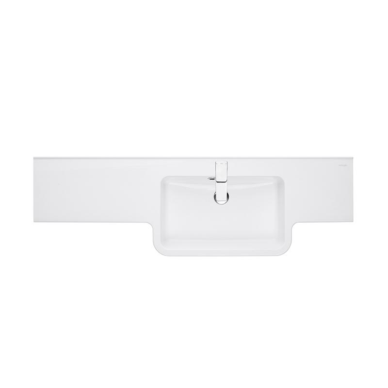 1A709931PI01P Подвесная раковина настенная прямоугольная AQUATON ОТЕЛЬ белая - Вид №1