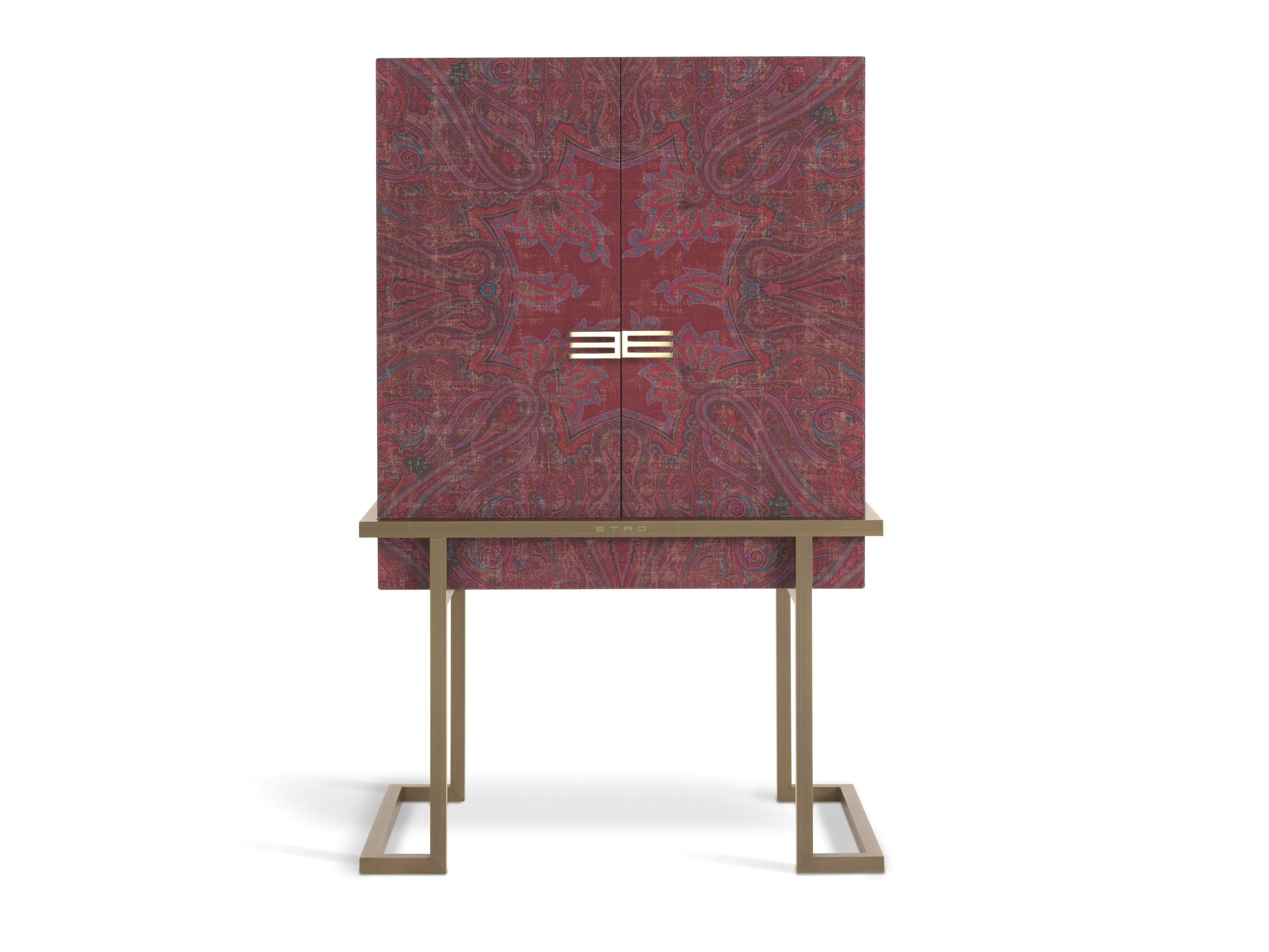 Шкаф с распашными дверцами из металла и ткани ETRO Home Interiors Калькутта ARCH-00125725