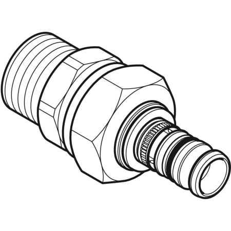 605.591.00.5 Разъемное соединение Geberit Mepla с наружной резьбой Geberit  - Вид №1