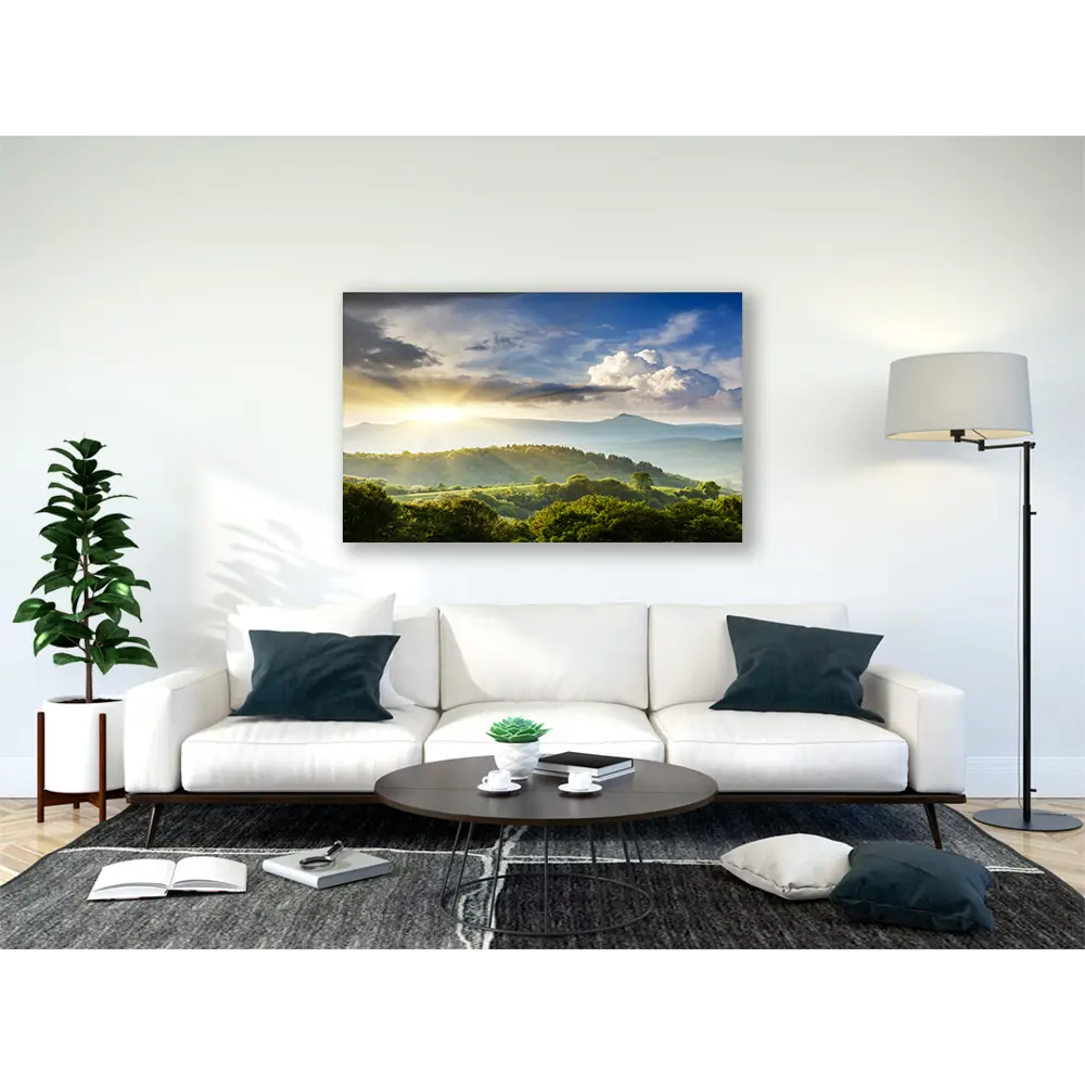 Картина на холсте Горный пейзаж 60x100 см 84610721 STLM-2021880 Santreyd  - Вид №3