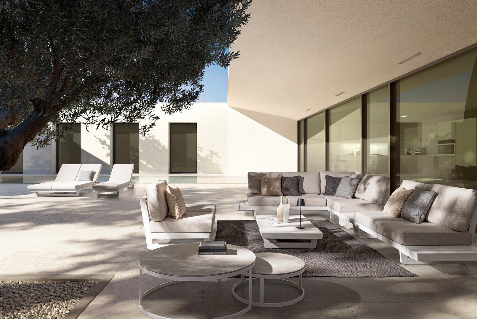 Алюминиевый квадратный стол с порошковым покрытием BIZZOTTO Infinity ARCH-00071690 - Вид №2