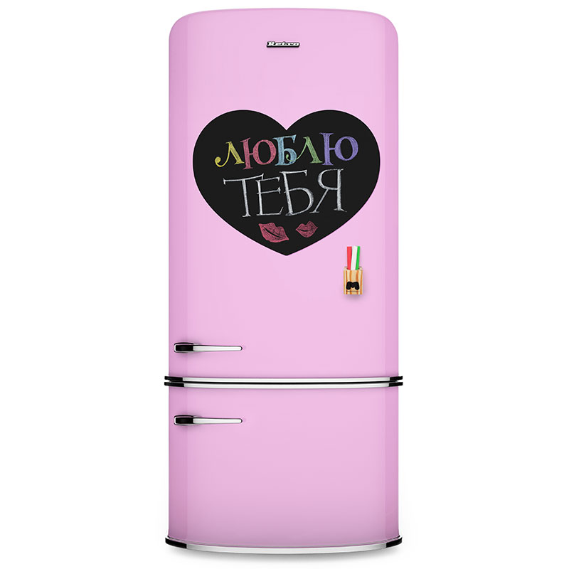 Магнитная доска на холодильник "Heart мини" MELOMPO  00-3871397 Черный  - Вид №1