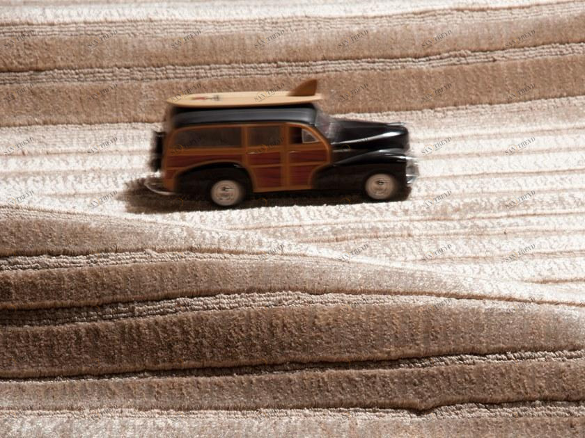 G.T.DESIGN Коврик ручной работы из бамбукового волокна и льна Stairs sun-id-1452210