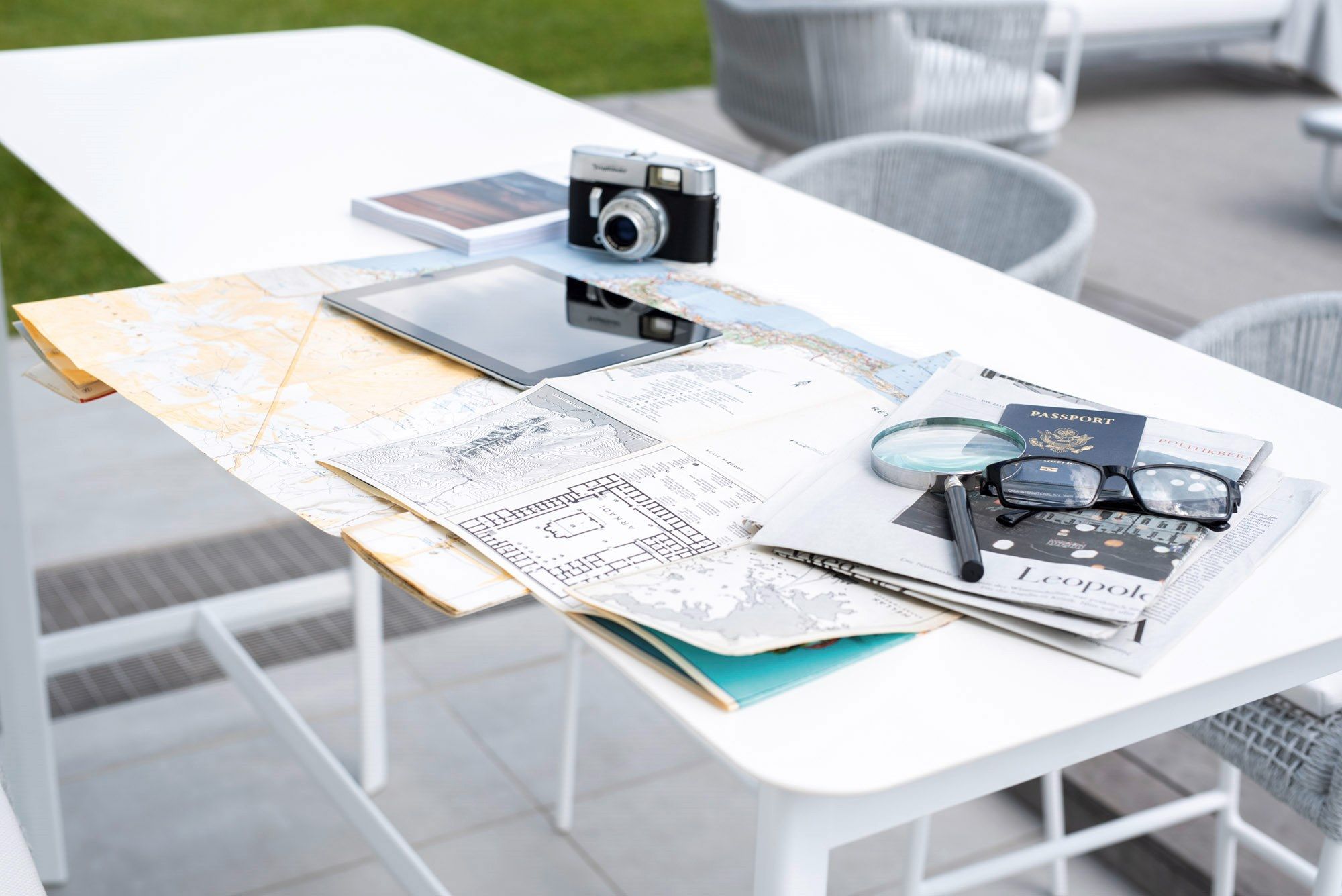 Высокий алюминиевый садовый стол с порошковым покрытием Varaschin ARCH-00022231 - Вид №2