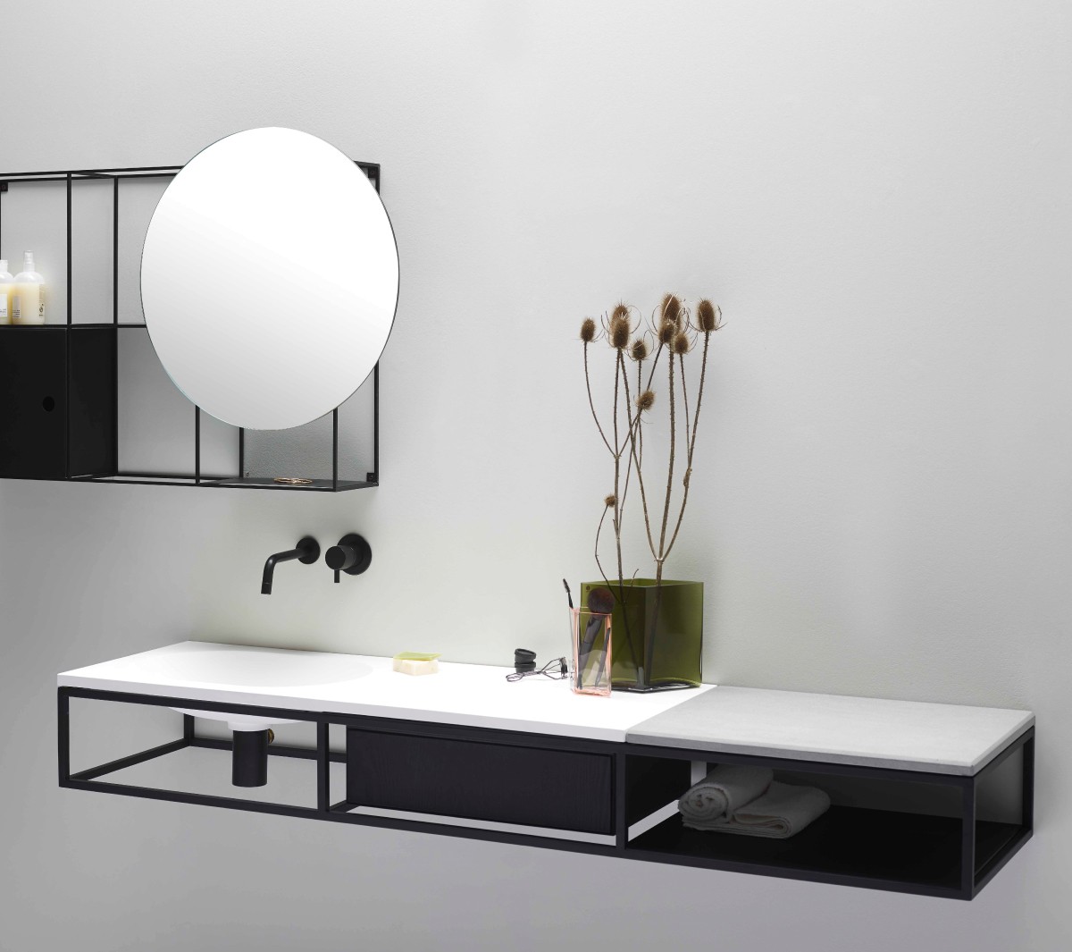 COMP-gl1-ss Напольная раковина стоящая прямоугольная Ex.T Frame - Вид №9