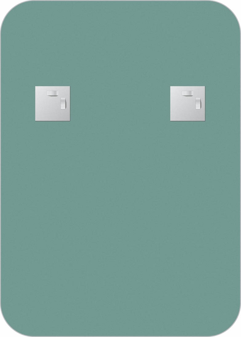 BY 0551 Зеркало с металлической полкой 50 cm EVOFORM Shadow - Вид №2