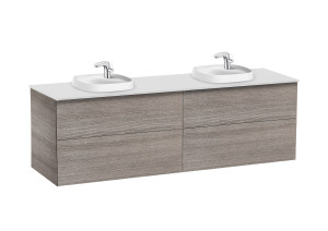 A851418402 Тумба для двух накладных умывальников 450 мм ROCA Beyond