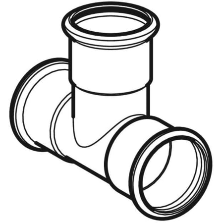 GEBERIT 21003 Тройник равнопроходной Geberit Mapress из углеродистой стали  - Вид №1