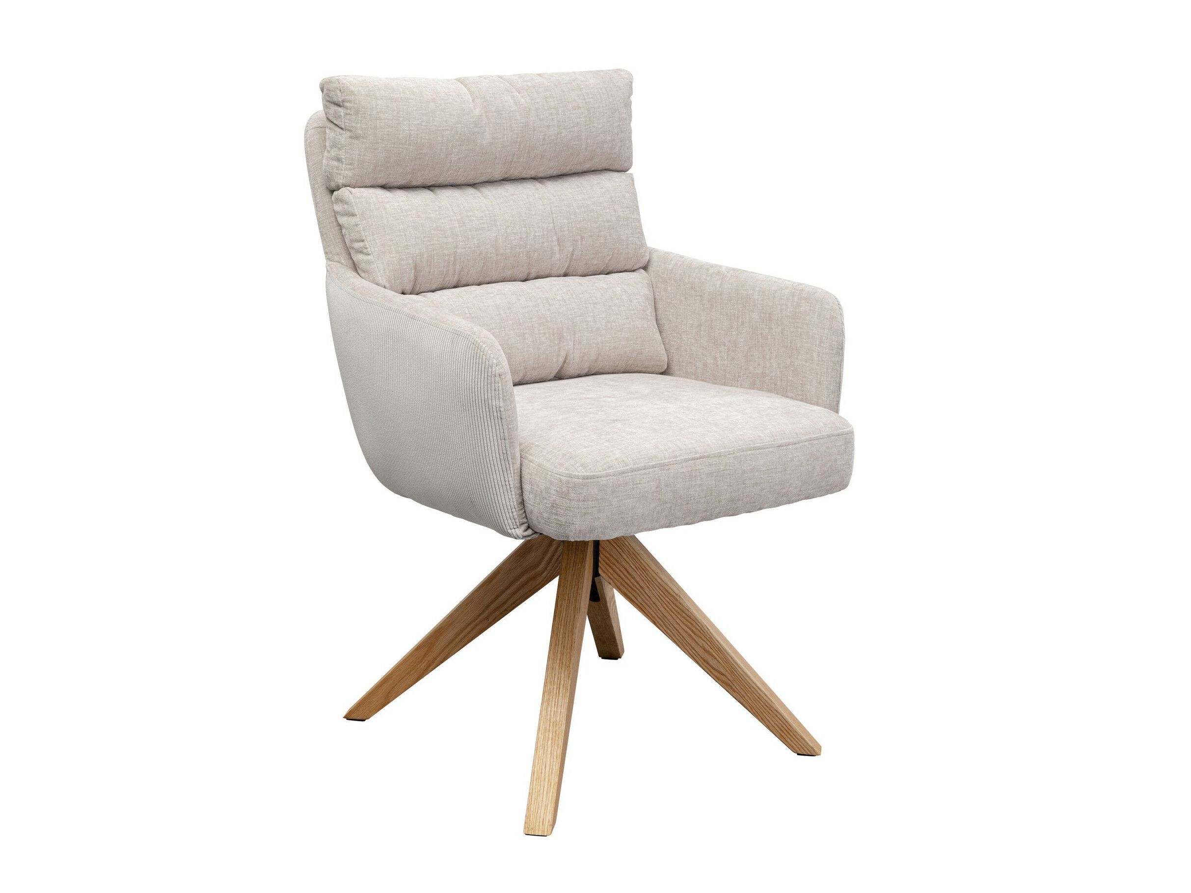 Тканевый поворотный стул с подлокотниками KARE Design BOSSE ARCH-00055964