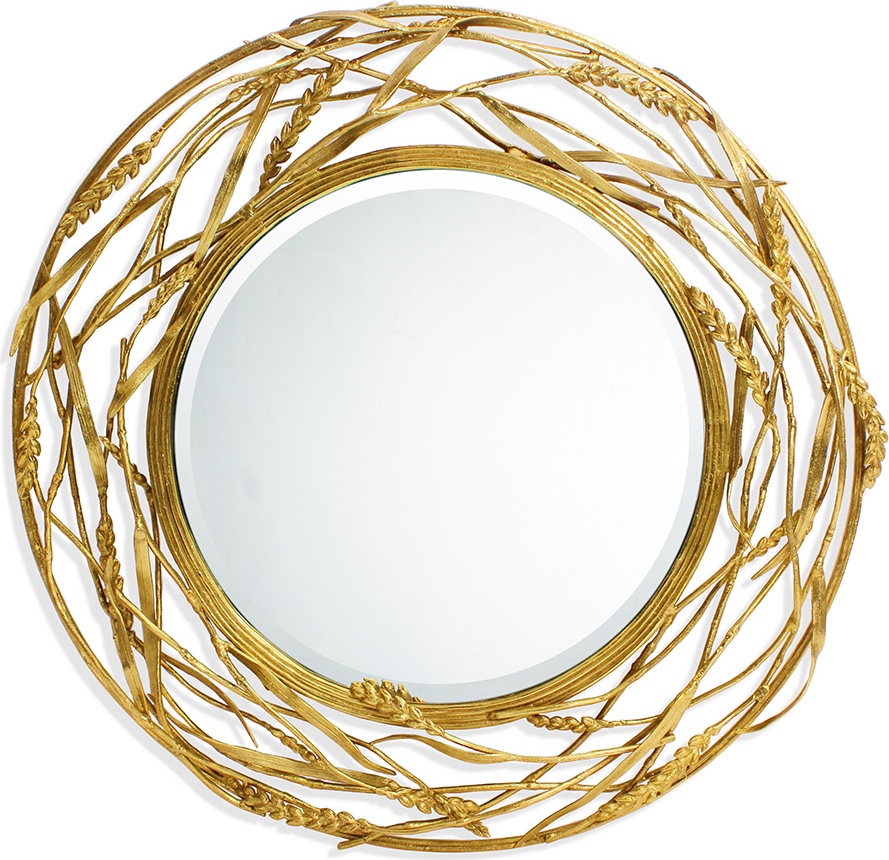 10613728 Michael Aram Зеркало круглое Michael Aram "Золотая пшеница" 62см Латунь 