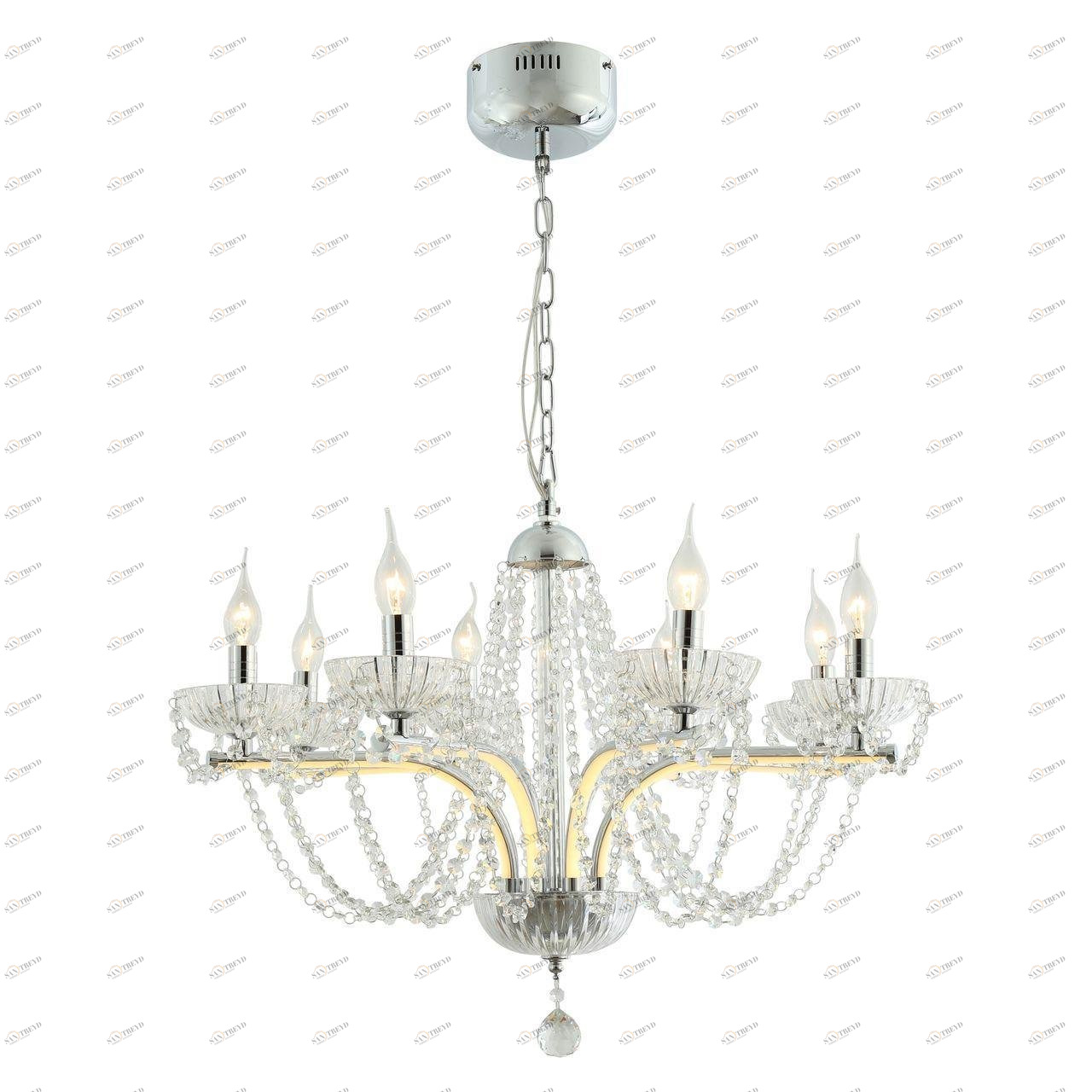 Подвесная люстра Favourite Prunk 2424-8P FAVOURITE ДИЗАЙНЕРСКИЕ, PRUNK 312443 Хром 