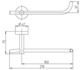 Paini Pixel 81CR051 держатель для туалетной бумаги - Вид №1