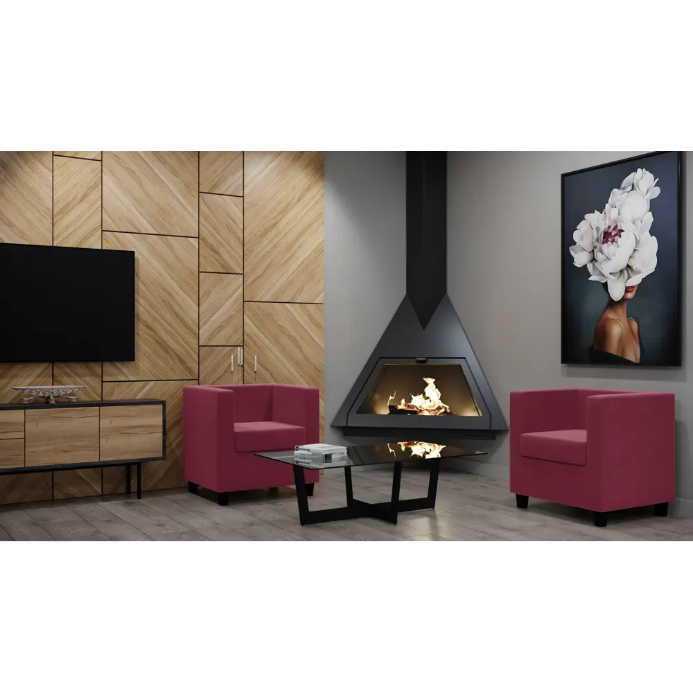 Кресло полиэстер Seasons Корса 73x65x73 см цвет красный STLM-2087416 - Вид №3