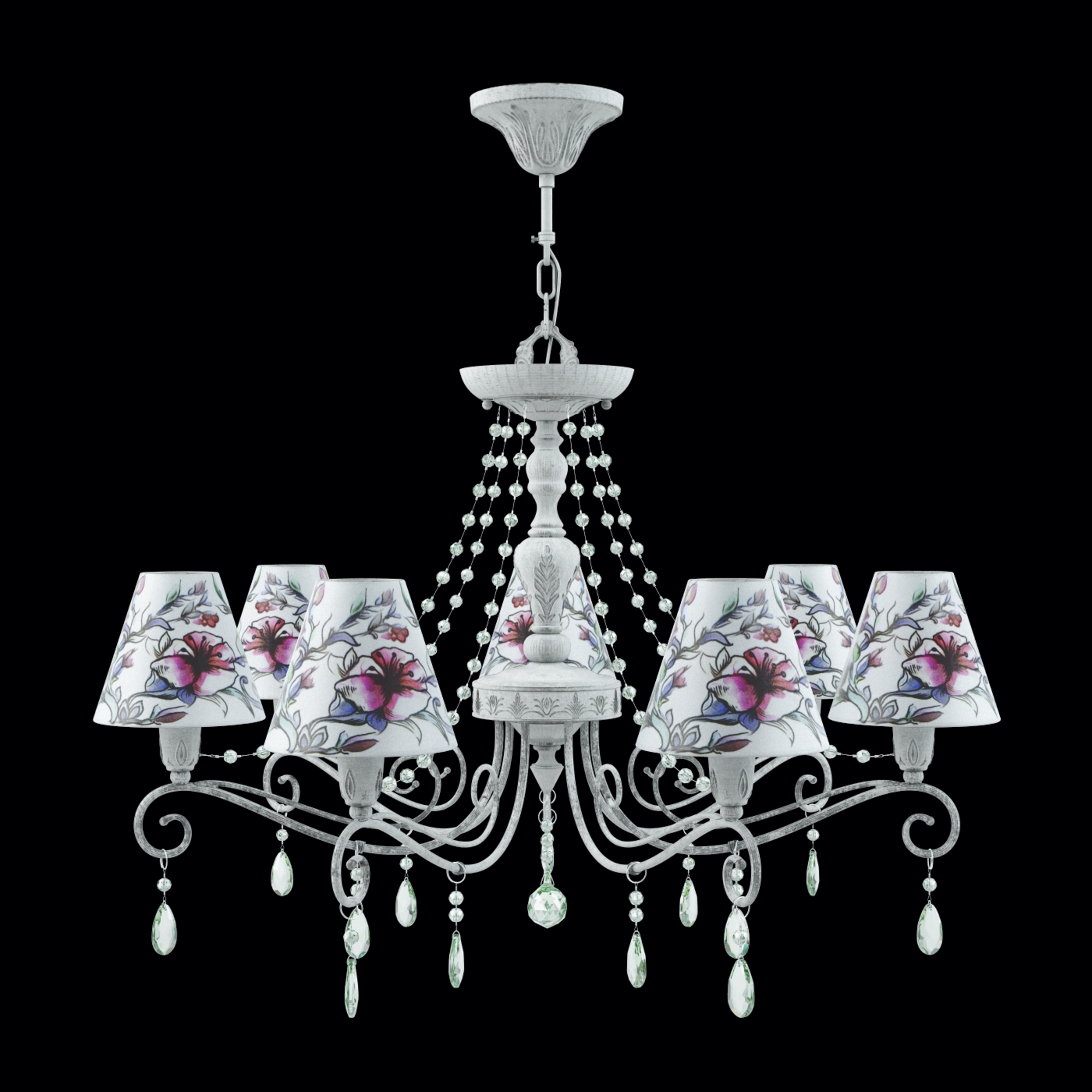 E4-07-G-LMP-O-13-CRL-E4-07-GR-UP Люстра 18 Maytoni Provence - Вид №1