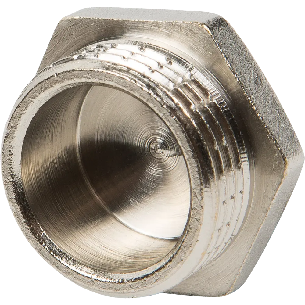 Пробка Valtec наружная резьба 3/4" никелированная латунь STLM-2183850