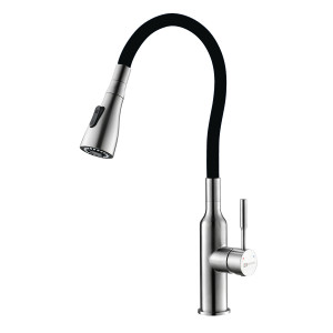 LM5082S-BlaCk Смеситель Expert для кухни с гибким изливом LEMARK EXPERT