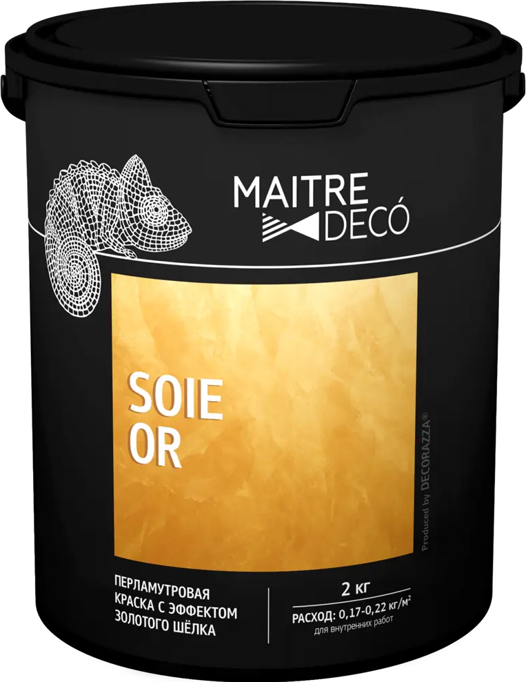 MAITRE DECO Soie Or - декоративная краска с эффектом шелка золотого оттенка 89149804