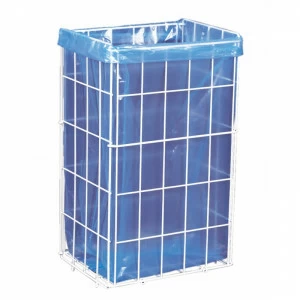 B2A Стоячая сетчатая корзина вместимостью 47 л, из стержней, покрытых полиэтиленом белого цвета Merida