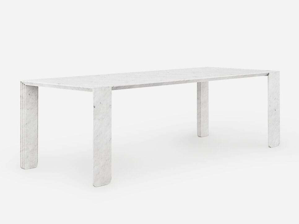 Прямоугольный стол из каррарского мрамора Pianca CORINTO ARCH-00006266