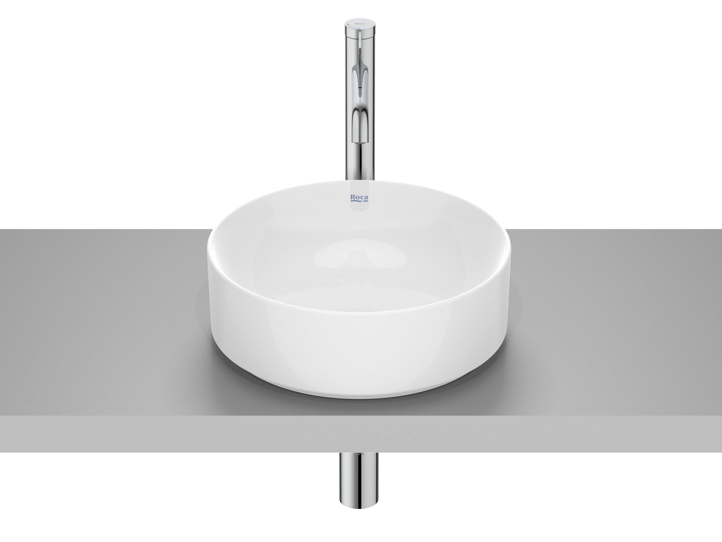 Керамическая столешница с одной круглой раковиной Roca Ona ARCH-00087733