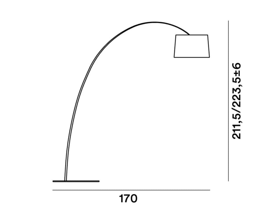 Светодиодная дуговая лампа из розового дерева Foscarini ARCH-00004619 - Вид №5