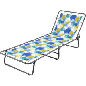 Кровать садовая Милана раскладная 65x24x192 см сталь черный