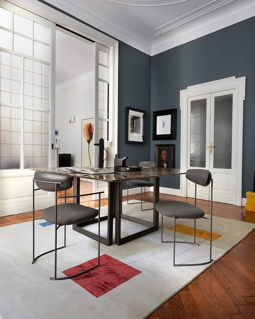 Potocco Кресло со спинкой из ясеня и мягким сиденьем Keel 922\p - Вид №2