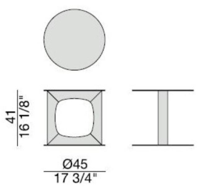 Porada Стол из латуни и структура из массива дерева Iron sun-id-1359083 - Вид №2