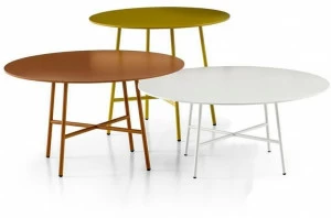 Moroso Круглый журнальный столик из мдф и стали Tia maria