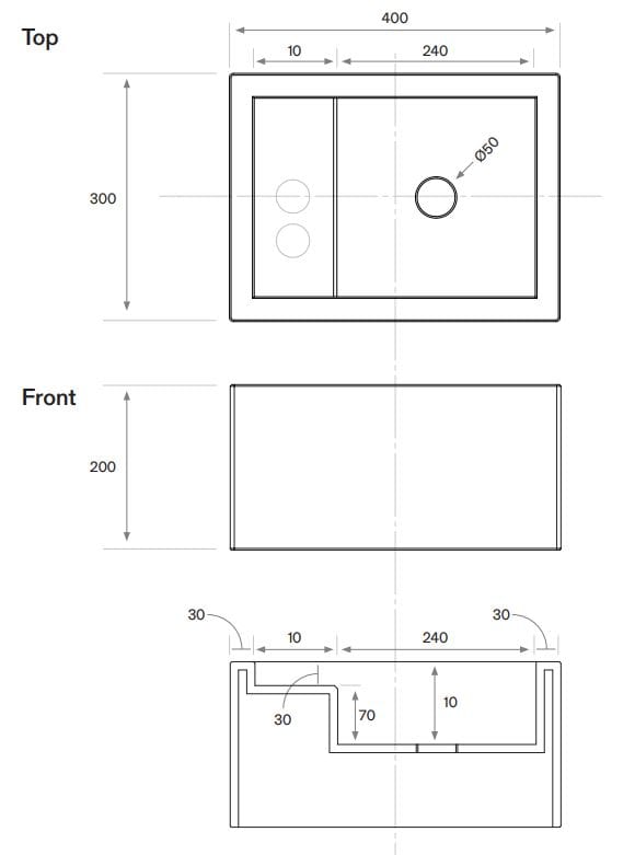 Одиночный подвесной умывальник из натурального камня COCOON Piet Boon ARCH-00052049 - Вид №53