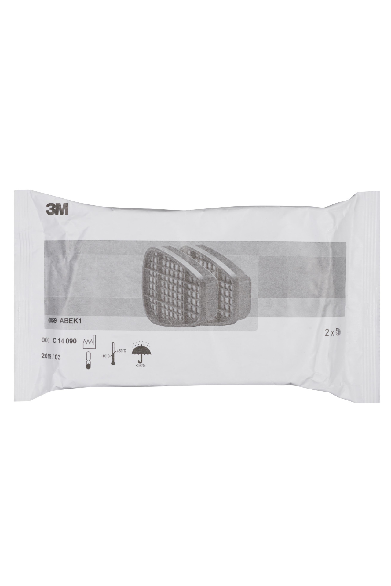 59253 Сменный патрон 3М 6059 (пара)  Средства защиты органов дыхания размер Спецодежда  - Вид №1