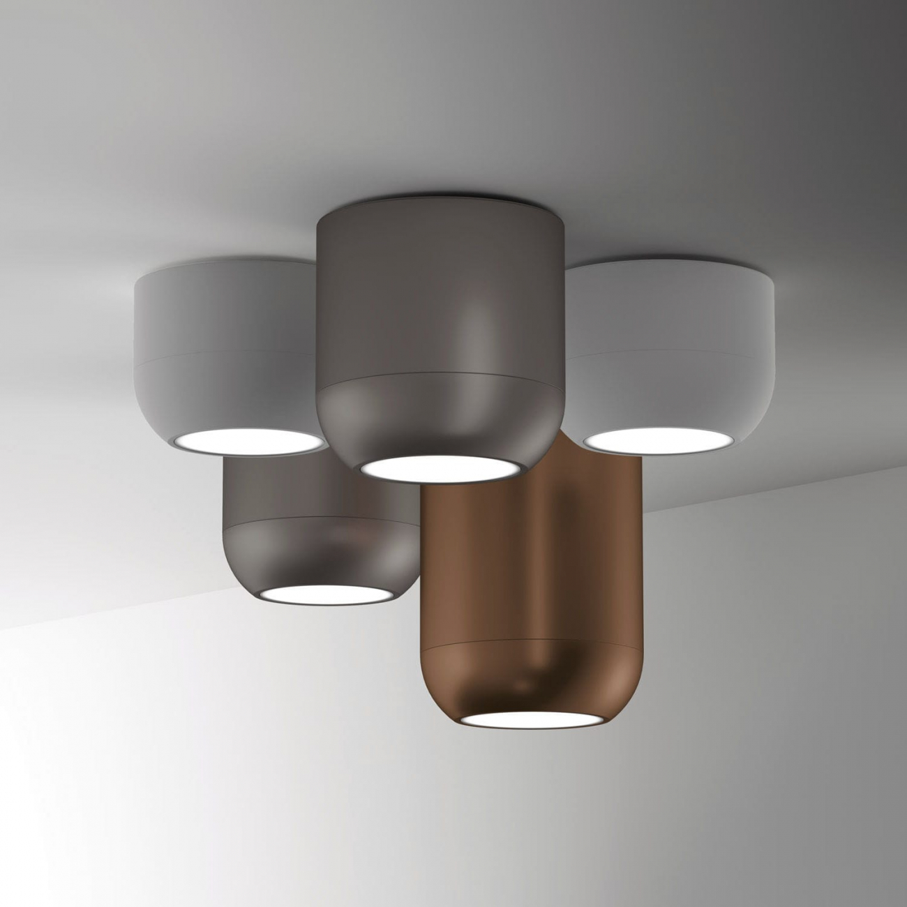 Потолочный светильник PL URBAN P Matt bronze от Axo Light PLURBANPBRXXLED AXO LIGHT ДИЗАЙНЕРСКИЕ 244214 Бронза;прозрачный  - Вид №2