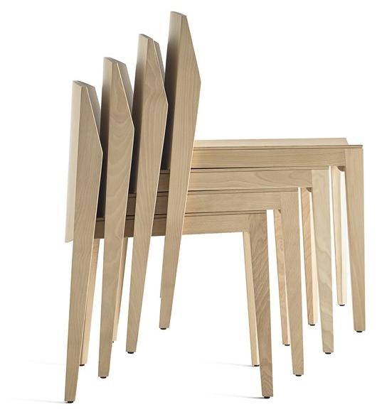 Capdell Штабелируемый деревянный стул Isa 140p - Вид №1