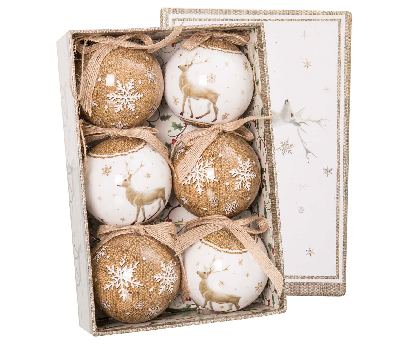 DZ-112-405 елочная игрушка, набор 6шт TO4ROOMS 