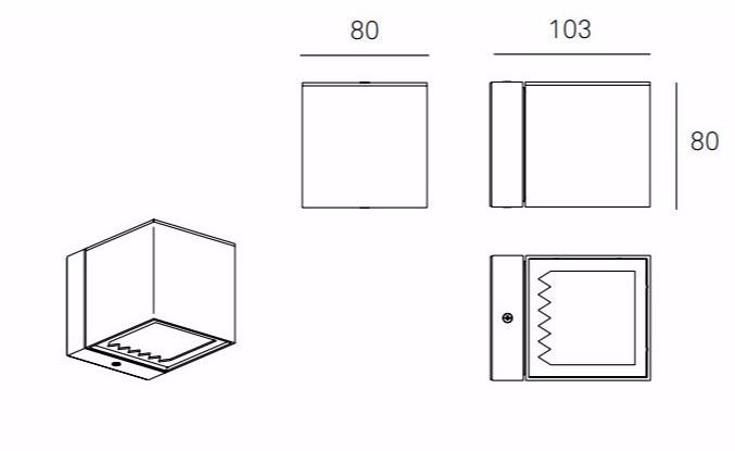 Milan Iluminacion Настенный галогенный светильник прямого света с диммером Dau 6318 - Вид №2