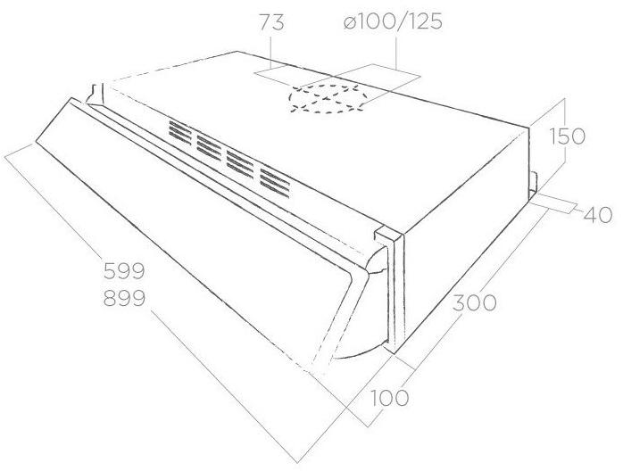 Elica Встроенная выдвижная вытяжка из нержавеющей стали sun-id-1359413 - Вид №1