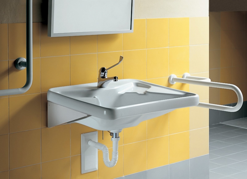 Y0BV01 Умывальник эргономичный автономный 68 Hatria  - Вид №1