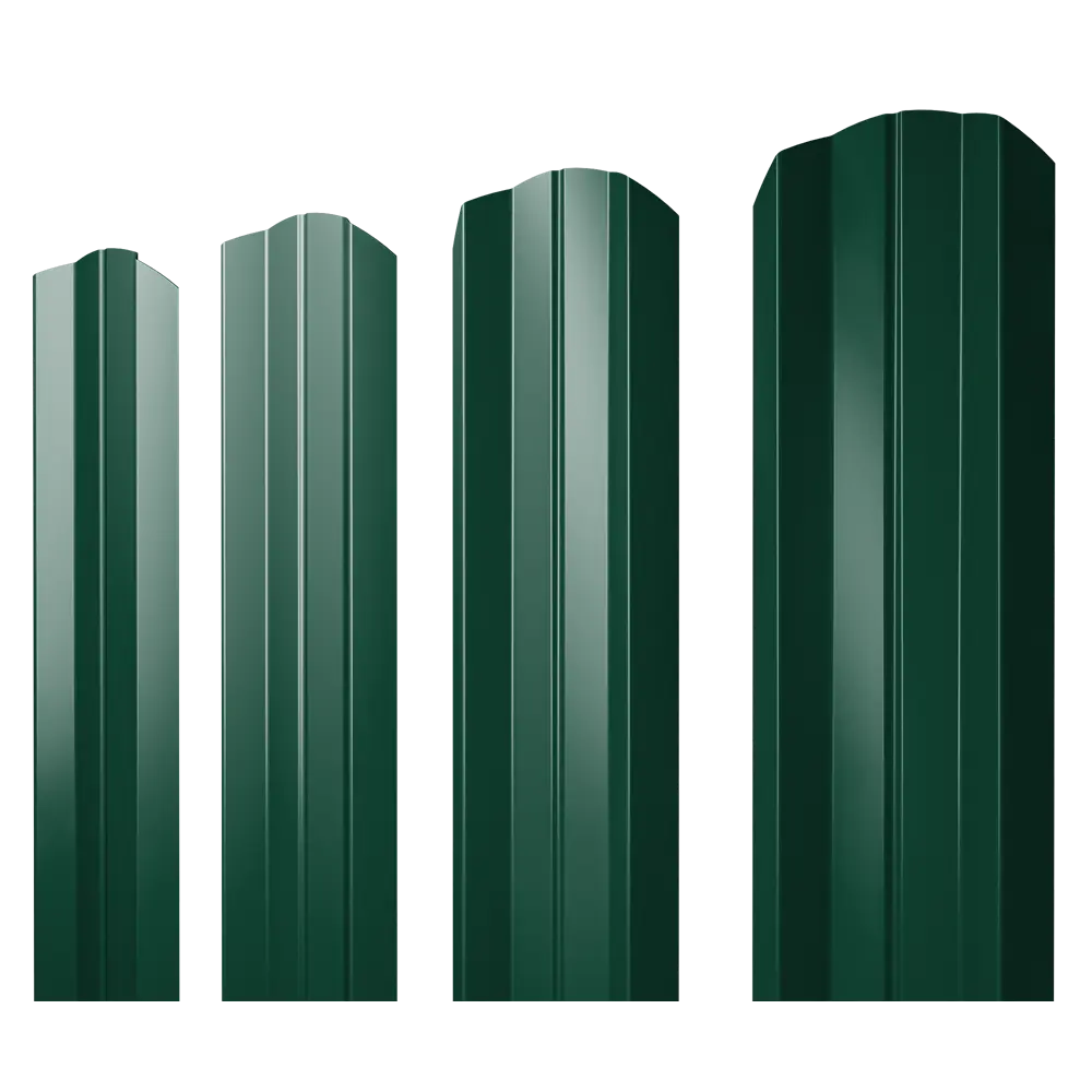 Santreyd Фигурный металлический штакетник с полимерным покрытием 1,5 м зеленый 84319473 STLM-0048440 - Вид №2