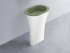 AMLA65-AG+AMPILO-AG+AMCOLO-BL Раковина Amedeo Ovale отдельностоящая cielo Enjoy + Amedeo