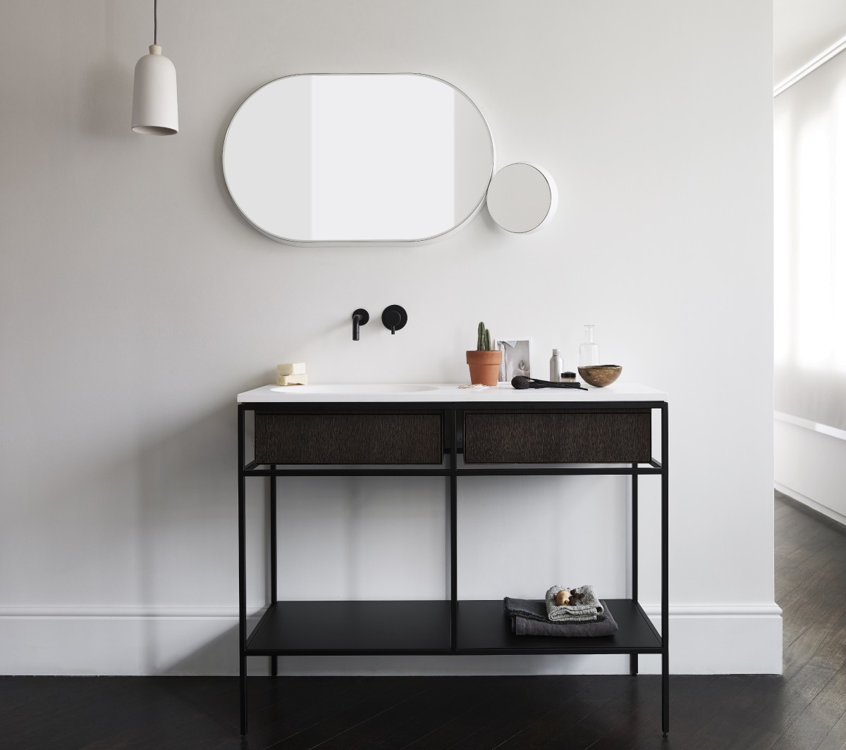 Ex.T Frame Умывальник с решеткой и тумбой comp-comp-gl2d - Вид №11