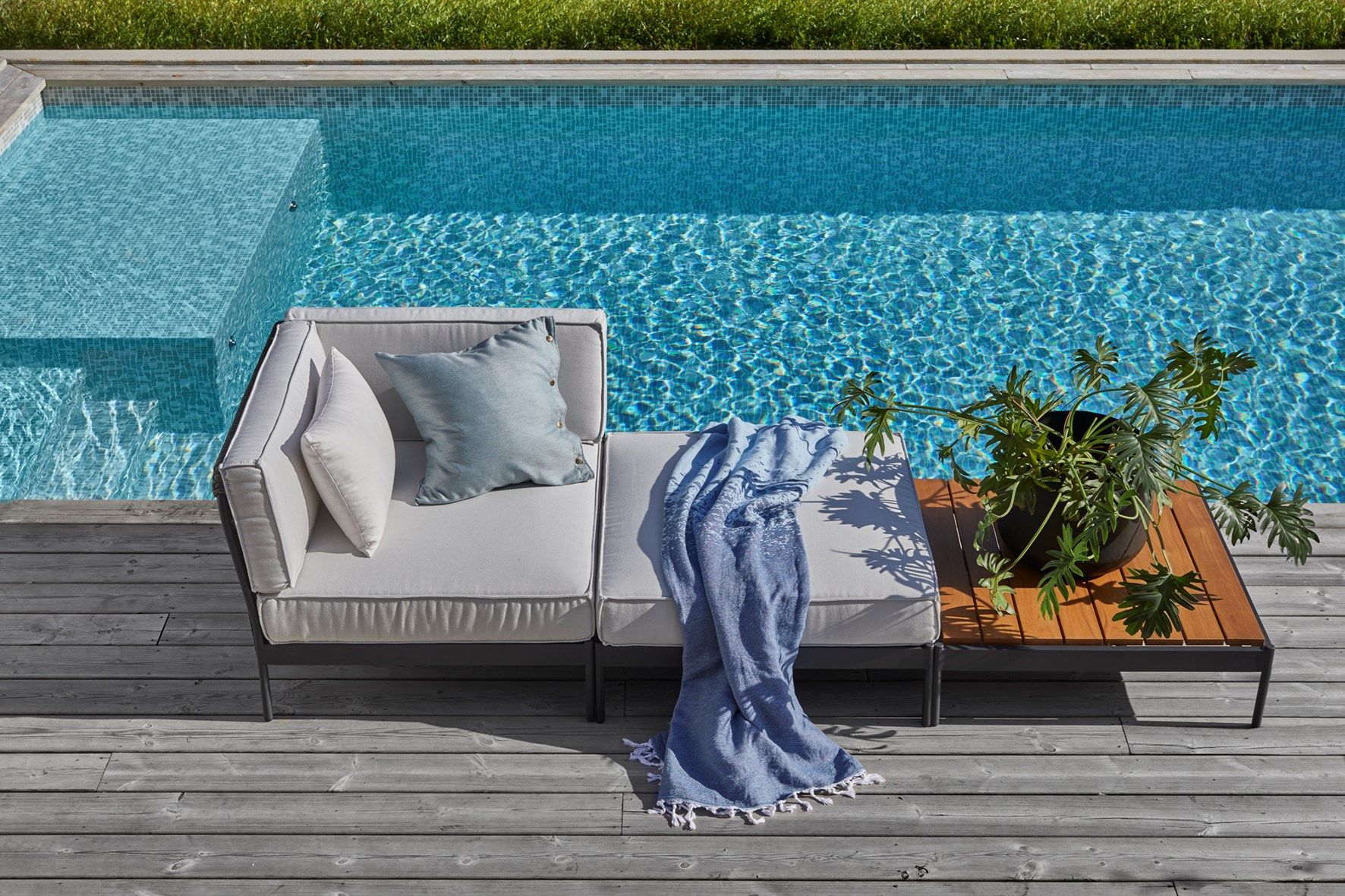 Угловое садовое кресло в Sunbrella® Skargaarden Lidö ARCH-00016966